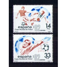 Испания 2 марки 1982 г. Футбол